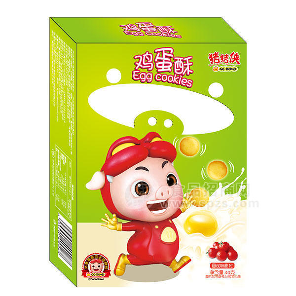 ·麦叽 番茄味  鸡蛋酥 休闲食品40g 