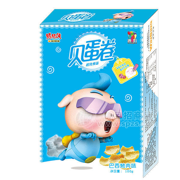 ·麦叽 巴西烤肉味 贝蛋卷 小零食100g 