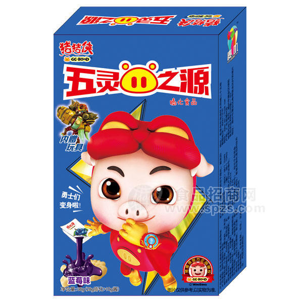 ·麦叽 蓝莓味饼干 膨化食品 38g 