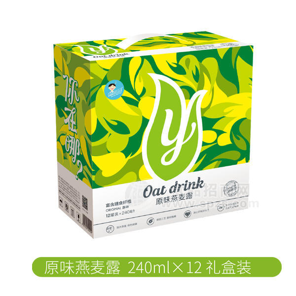 燕小嘜 原味燕麥露 植物蛋白飲料240mlx12