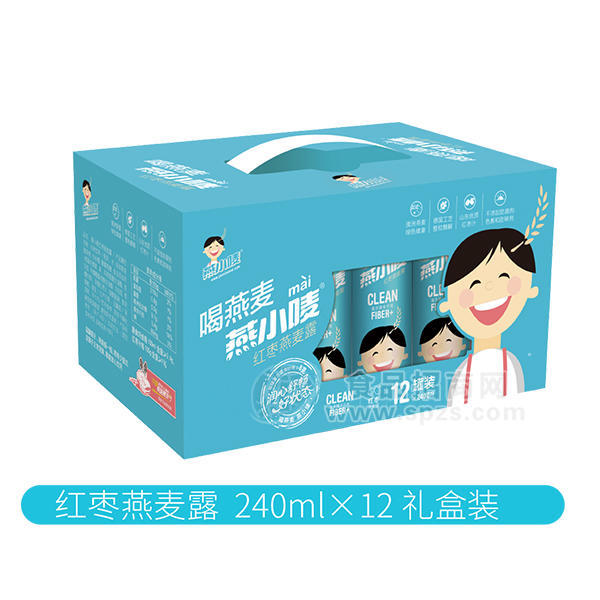 ·燕小唛 红枣燕麦露 植物蛋白饮料240mlx12 