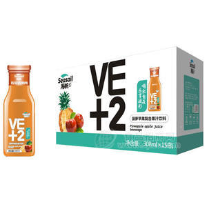 海帆菠萝苹果复合乳饮料308mlx15瓶