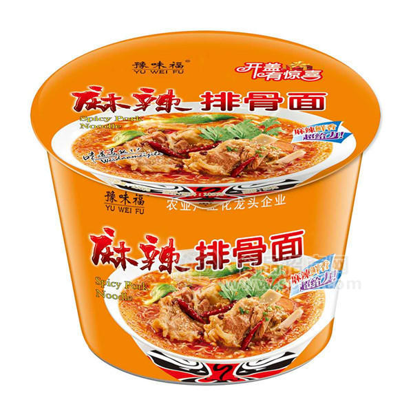 豫味福麻辣排骨面 桶裝面