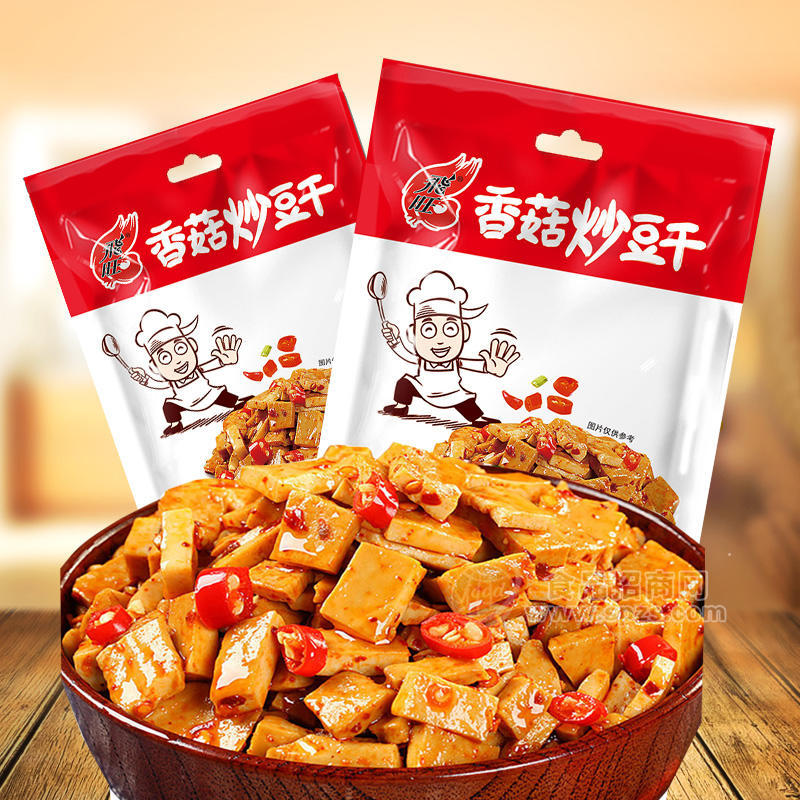飛旺香菇炒豆干休閑食品86g