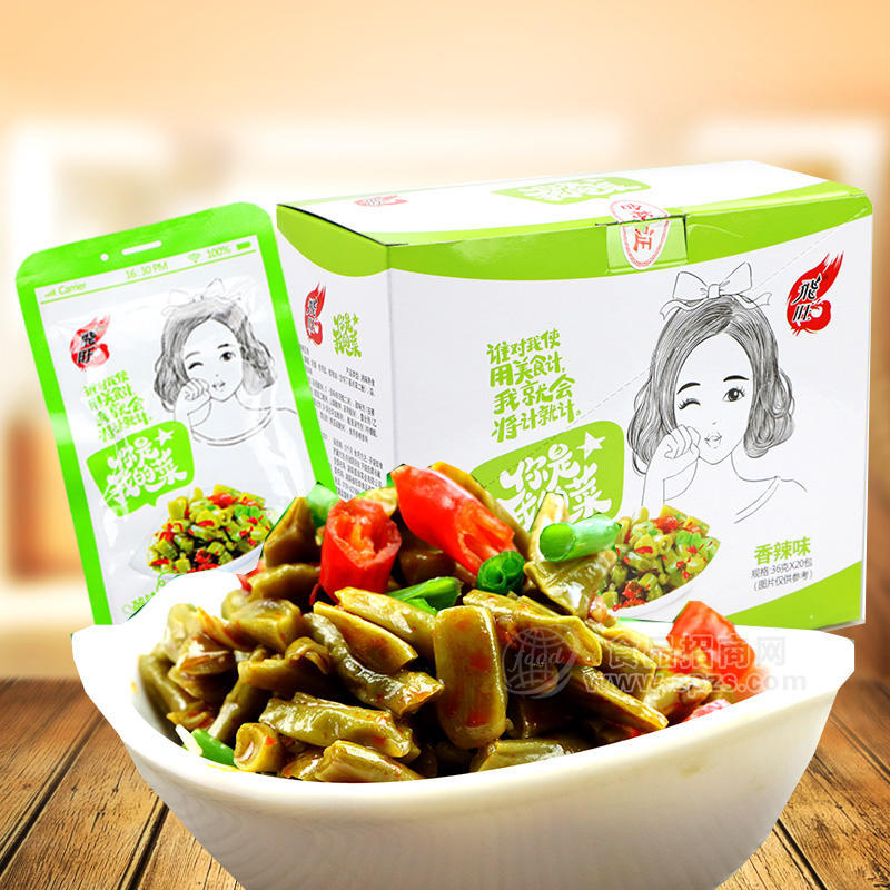 飞旺酸辣豆角休闲食品36g
