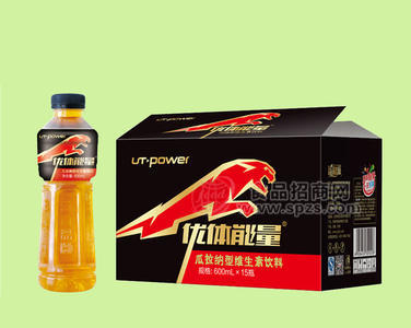 優(yōu)體能量瓜拉納維生素飲料600mlx15瓶