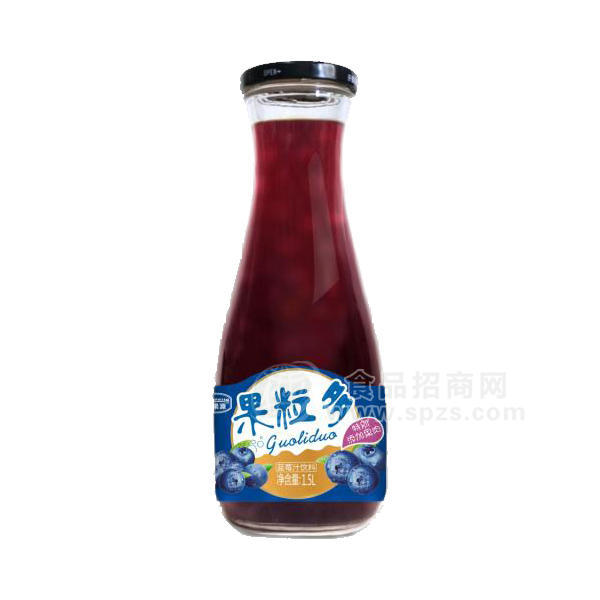 果粒多藍(lán)莓汁 果汁飲料1.5L