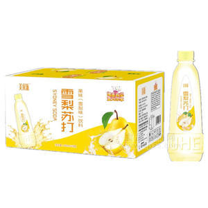 美果派雪梨蘇打果味飲料400mlx24瓶