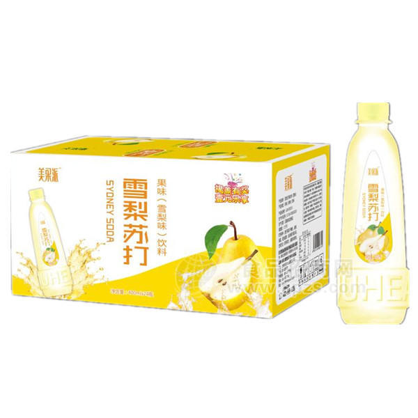 美果派雪梨蘇打果味飲料400mlx24瓶