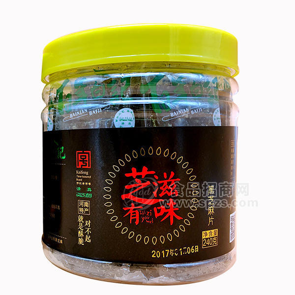 白記薈萃齋黑芝麻片240g