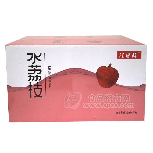 ·江中福  水荔枝 果味饮料箱装530mLx15瓶 