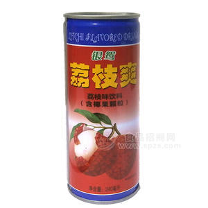 荔枝爽  荔枝味果味飲料240mL