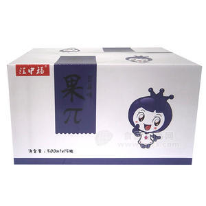 江中福  果π  藍(lán)莓味 果汁飲料箱裝500mLx15瓶