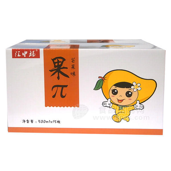 江中福  果π  芒果味 果汁饮料箱装500mLx15瓶