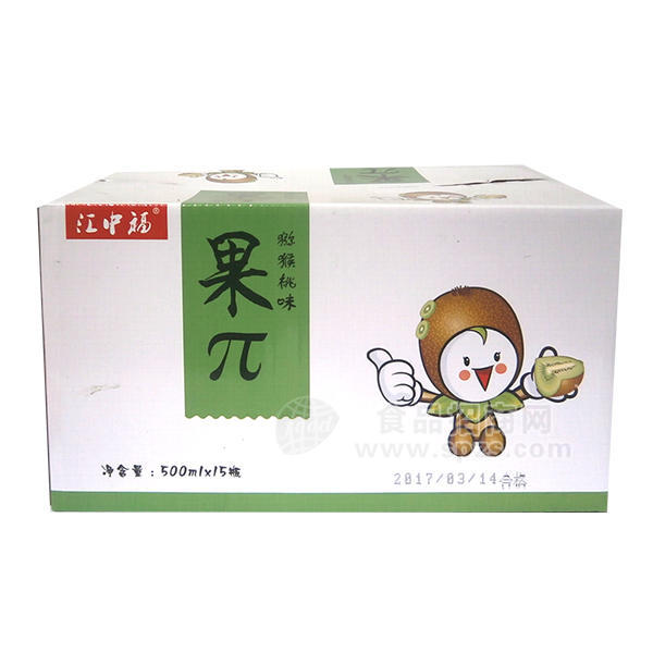 江中福  果π  猕猴桃味 果汁饮料箱装500mLx15瓶