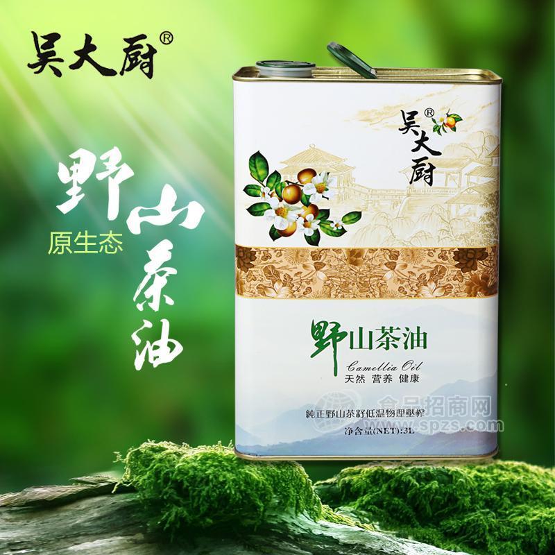 招商吳大廚山茶油3l