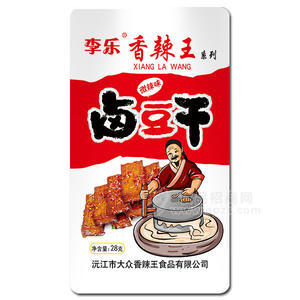 李乐香辣王卤豆干微辣味28g