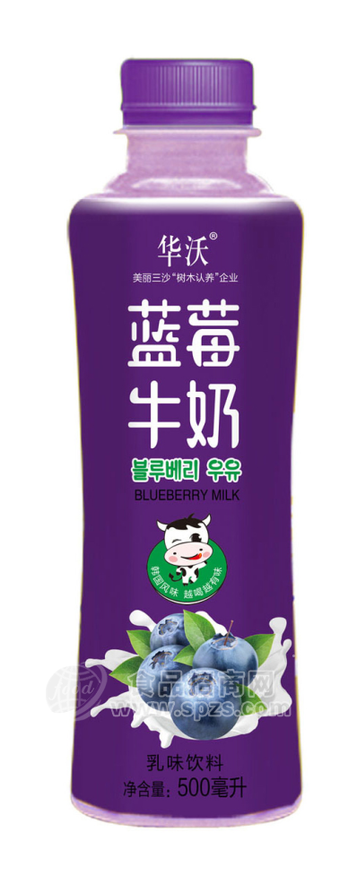 华沃蓝莓牛奶