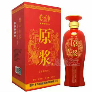 万顺原浆酒 龙凤呈祥浓香型白酒500ml