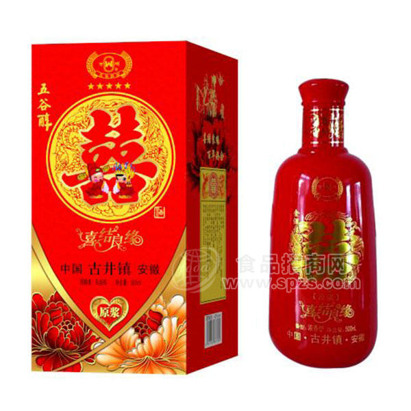 五谷醇喜結(jié)良緣白酒500ml