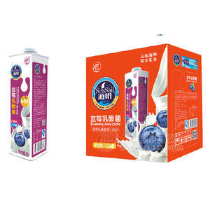 海帆蓝莓乳酸菌饮料 乳饮料1Lx12盒