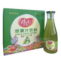 真心苹果汁饮料1.5Lx6瓶