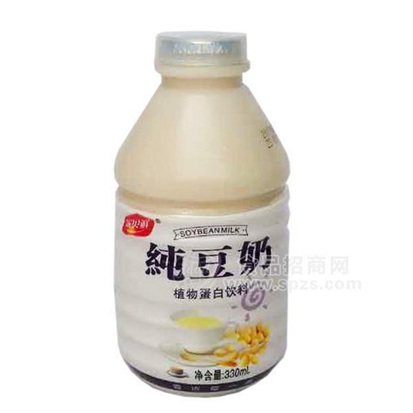 ·家贝鲜纯豆奶植物蛋白饮料330ml 