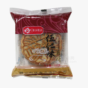 客鄉(xiāng)糕點五仁味月餅100g