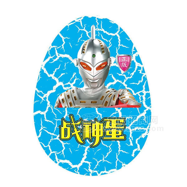 ·战神蛋儿童玩具小零食糖果 蓝色 