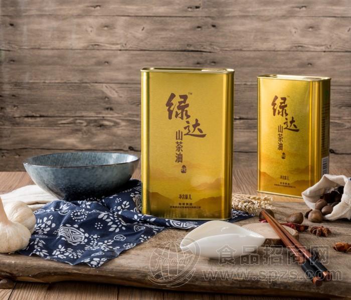 绿达野生山茶油1Lx2金罐礼盒装