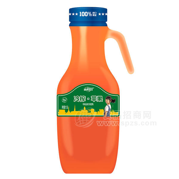 ·涵冰果园冷榨苹果 苹果汁饮料1.5L 