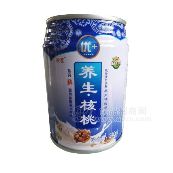 硬茬养生核桃植物蛋白饮料240ml