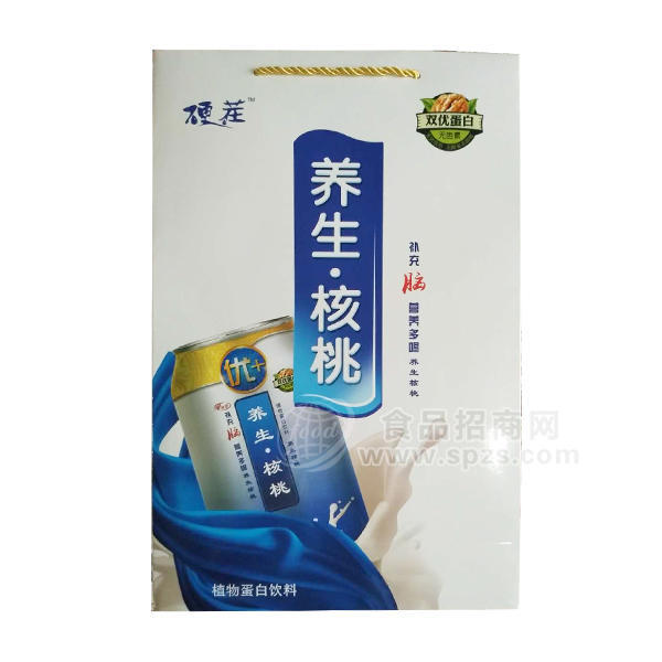硬茬养生核桃植物蛋白饮料 手提袋