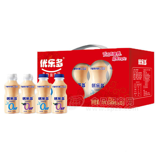 优乐多乳酸菌饮料礼盒340mlx10瓶