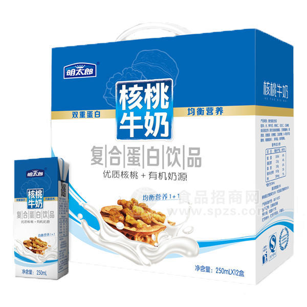 明太郎核桃牛奶复合蛋白饮品250mlx12盒