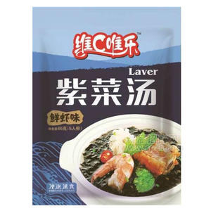 維C唯樂(lè)  鮮蝦味 紫菜湯 沖泡速食 65g