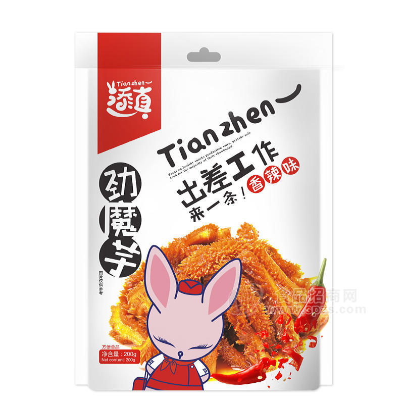 添真 魔芋外袋 香辣味休閑食品200g