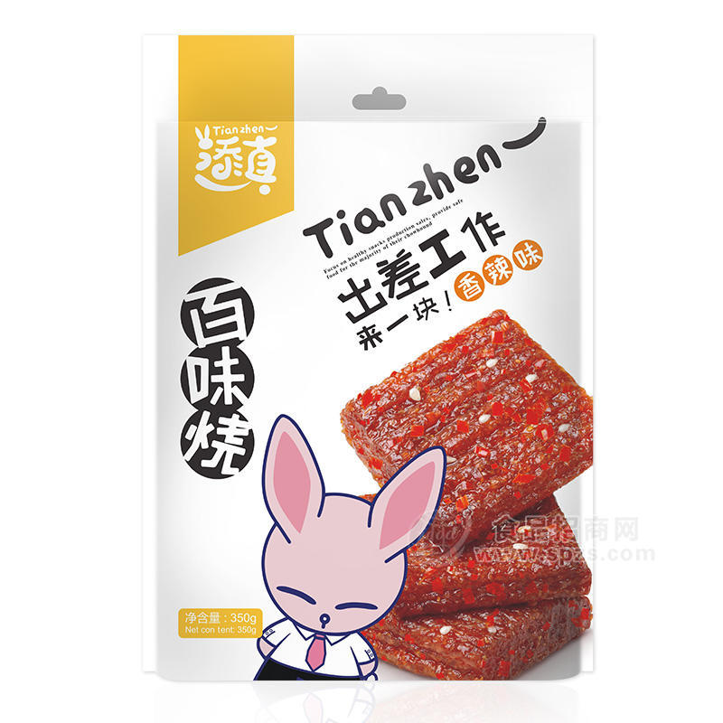 添真 百味燒外袋 香辣味休閑食品350g