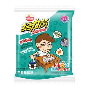 营养卫士给力餐充饥爆脆面 劲脆辣鸡翅味58g