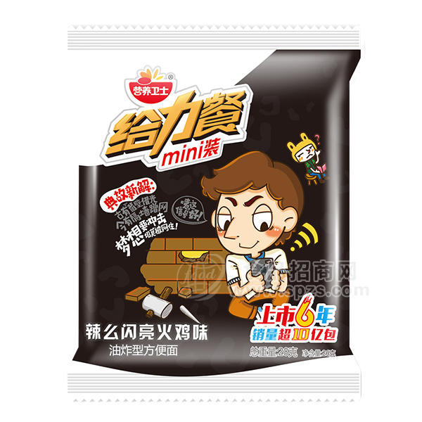 营养卫士给力餐充饥爆脆面 辣么闪亮火鸡味28g