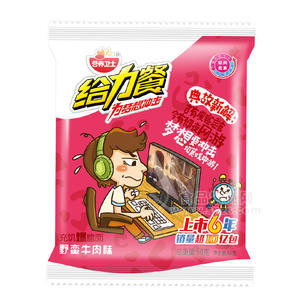 营养卫士给力餐充饥爆脆面 野蛮牛肉味58g