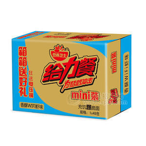 营养卫士给力餐充饥爆脆面 香酥WIFI虾味1x48包