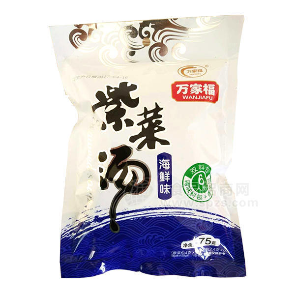 ·万家福 紫菜汤海鲜味75g 