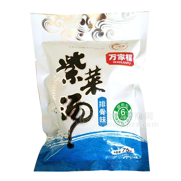 ·万家福 紫菜汤排骨味75g 