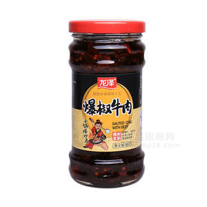 龍澤爆椒牛肉醬調(diào)味品280g