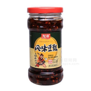 龍澤辣醬風(fēng)味豆豉辣醬調(diào)味品辣醬280g