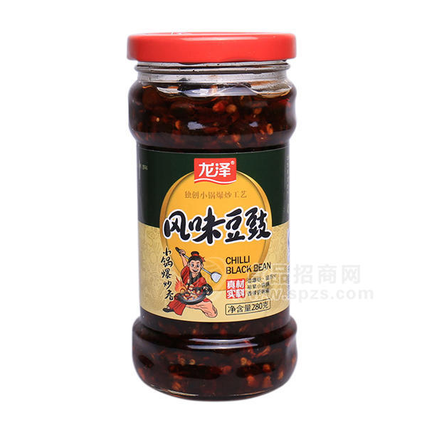 龍澤辣醬風(fēng)味豆豉辣醬調(diào)味品辣醬280g