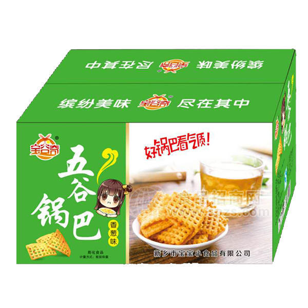 ·宝谷奇五谷锅巴香葱味休闲食品 