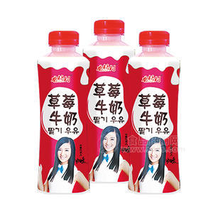 香格利 草莓牛奶乳飲料500ml