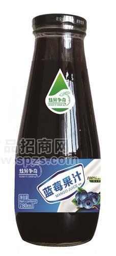 炫异争奇 蓝莓果汁饮料780ml